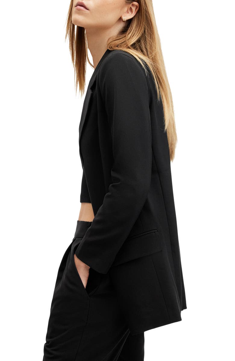 AllSaints Aleida Blazer, Alternate, color, Black