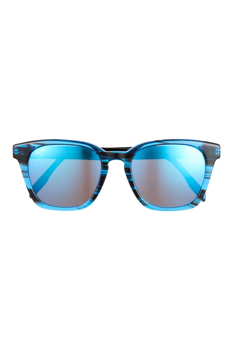 Polarized Square Sunglasses, Main, color, BLUE BLUE BLUE