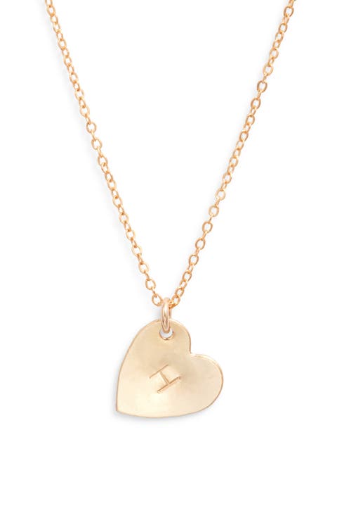 Sophia Initial Heart Pendant Necklace