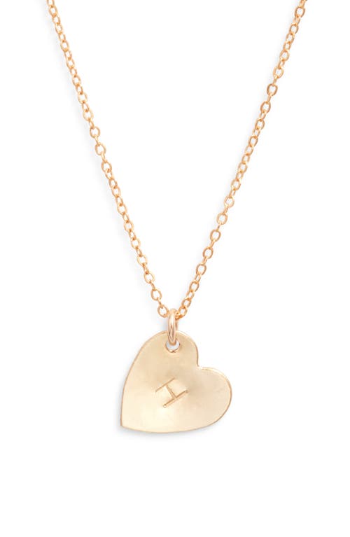 Set & Stones Sophia Initial Heart Pendant Necklace