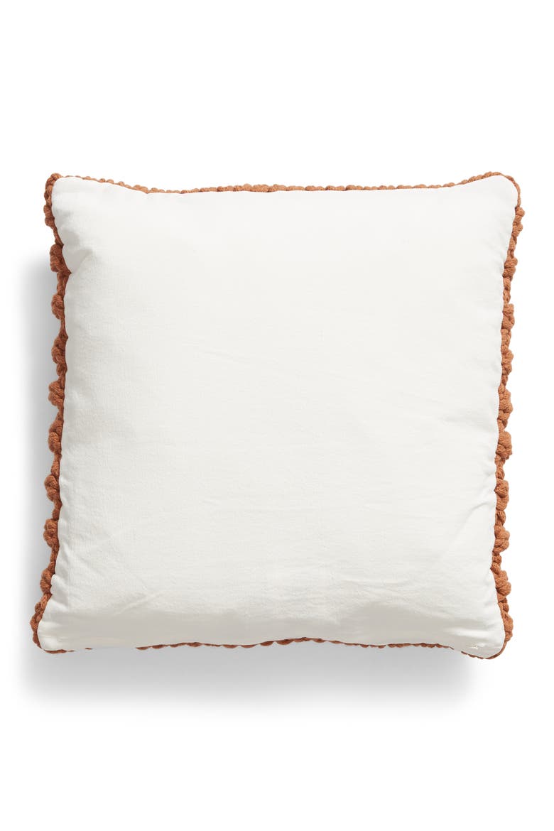 Chunky Knit Accent Pillow, Alternate, color, BROWN RUSSET