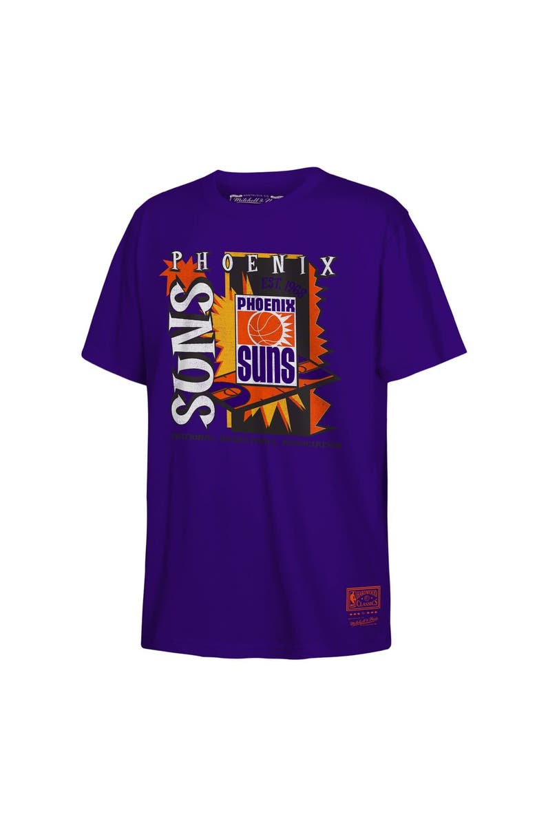 Mitchell & Ness Youth Mitchell & Ness Purple Phoenix Suns Retro '90s Poster T-Shirt, Alternate, color, Purple