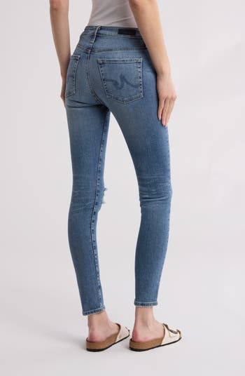 Farrah Mid Rise Skinny Ankle Jeans