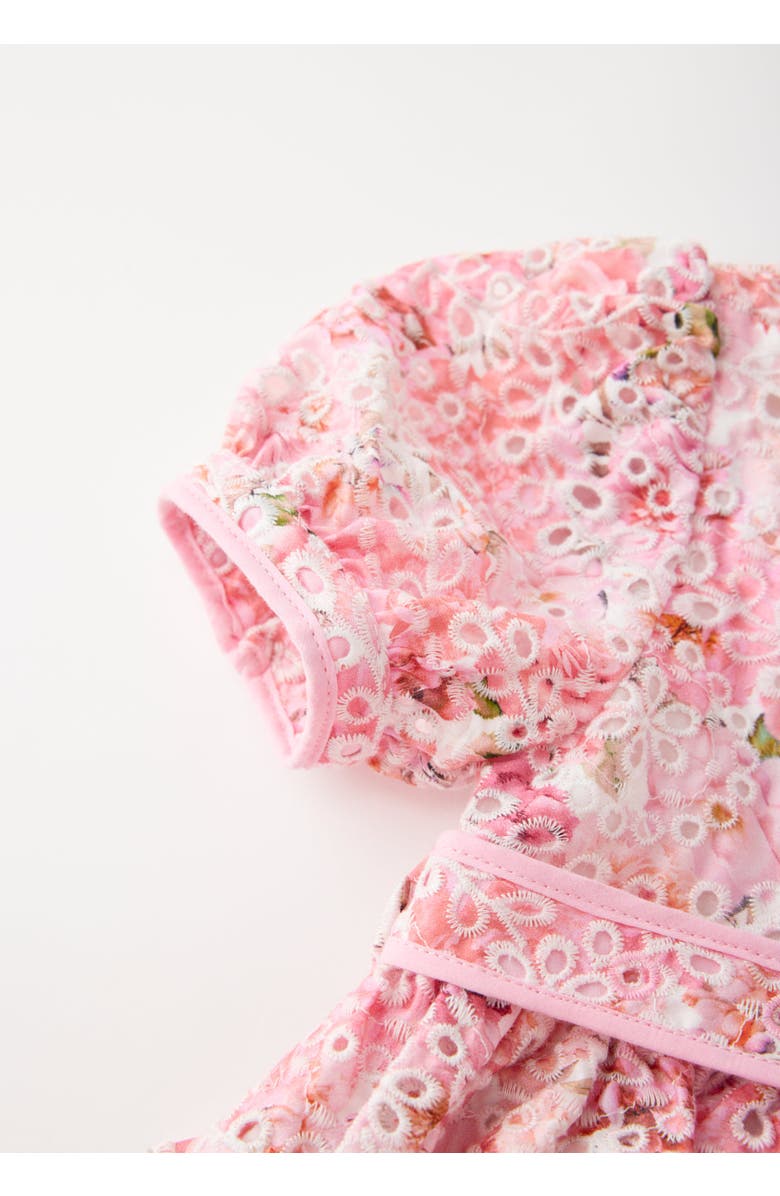 Marlo Kids Julietta Cotton Embroidered Mini Dress, Alternate, color, Floral