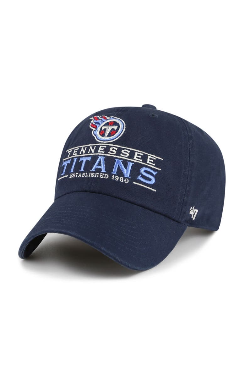 '47 Men's '47 Navy Tennessee Titans Vernon Clean Up Adjustable Hat, Main, color, Navy