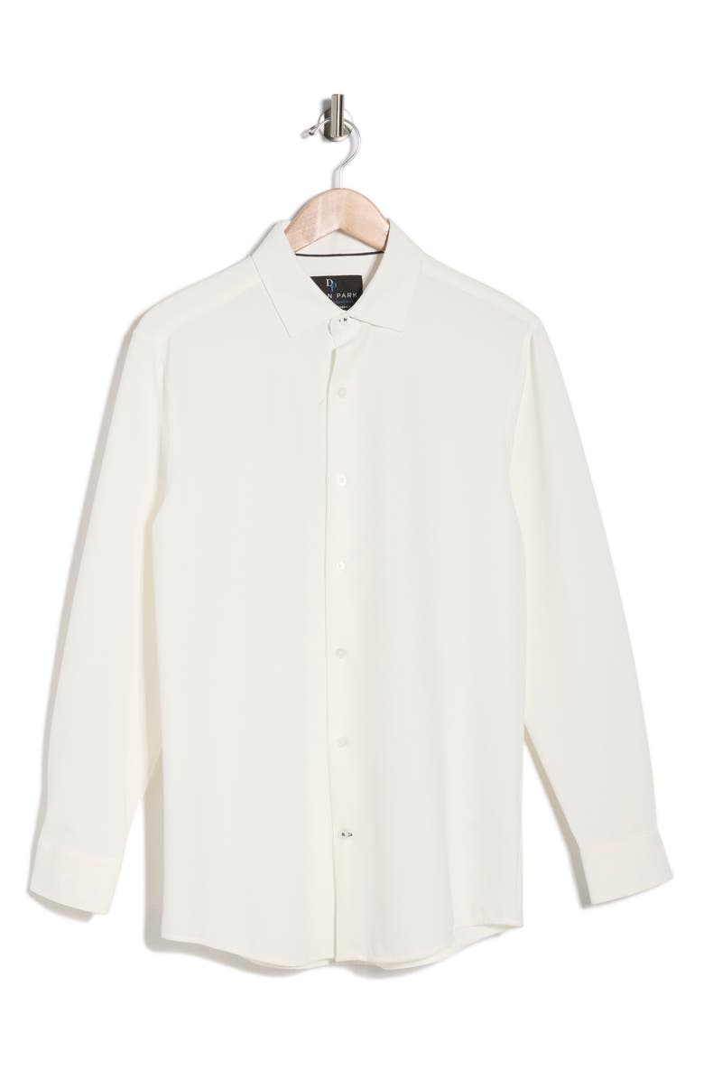 DYLAN PARK Slim Fit Performance 4-Way Stretch Dress Shirt, Main, color, White