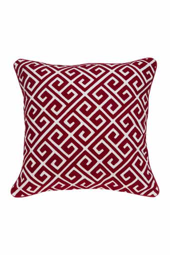Trix Transitional Pillow - 20" x 20" - Red