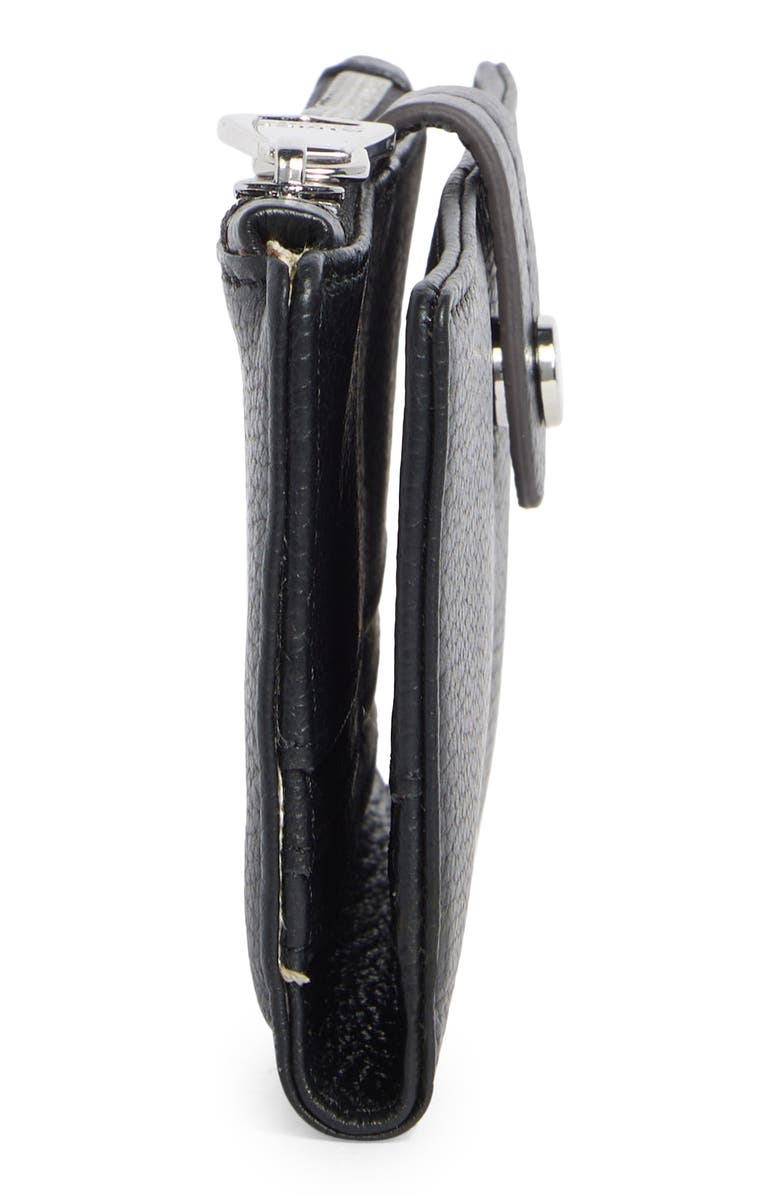 AIMEE Viliant Slim Leather Wallet, Alternate, color, Black/ Black