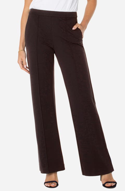 Kayla Wide Leg Pull-On Trousers