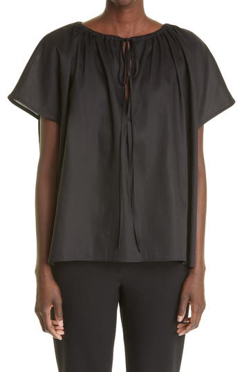 Totême Toteme Drape Cover-up Tunic In Black