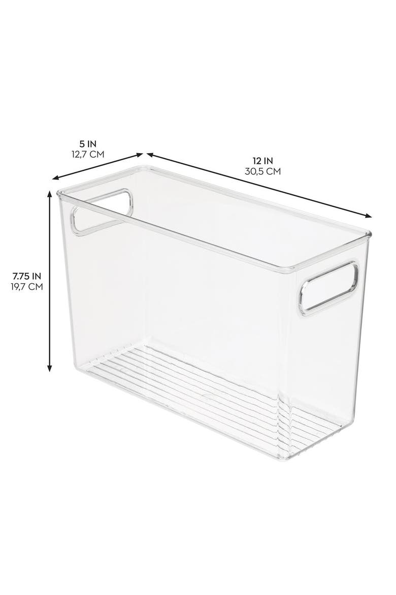 Storage Bins with Handles - Organize Kitchen, Bathroom, or Home Office - Set of 8 - Clear, Alternate, color, Clear