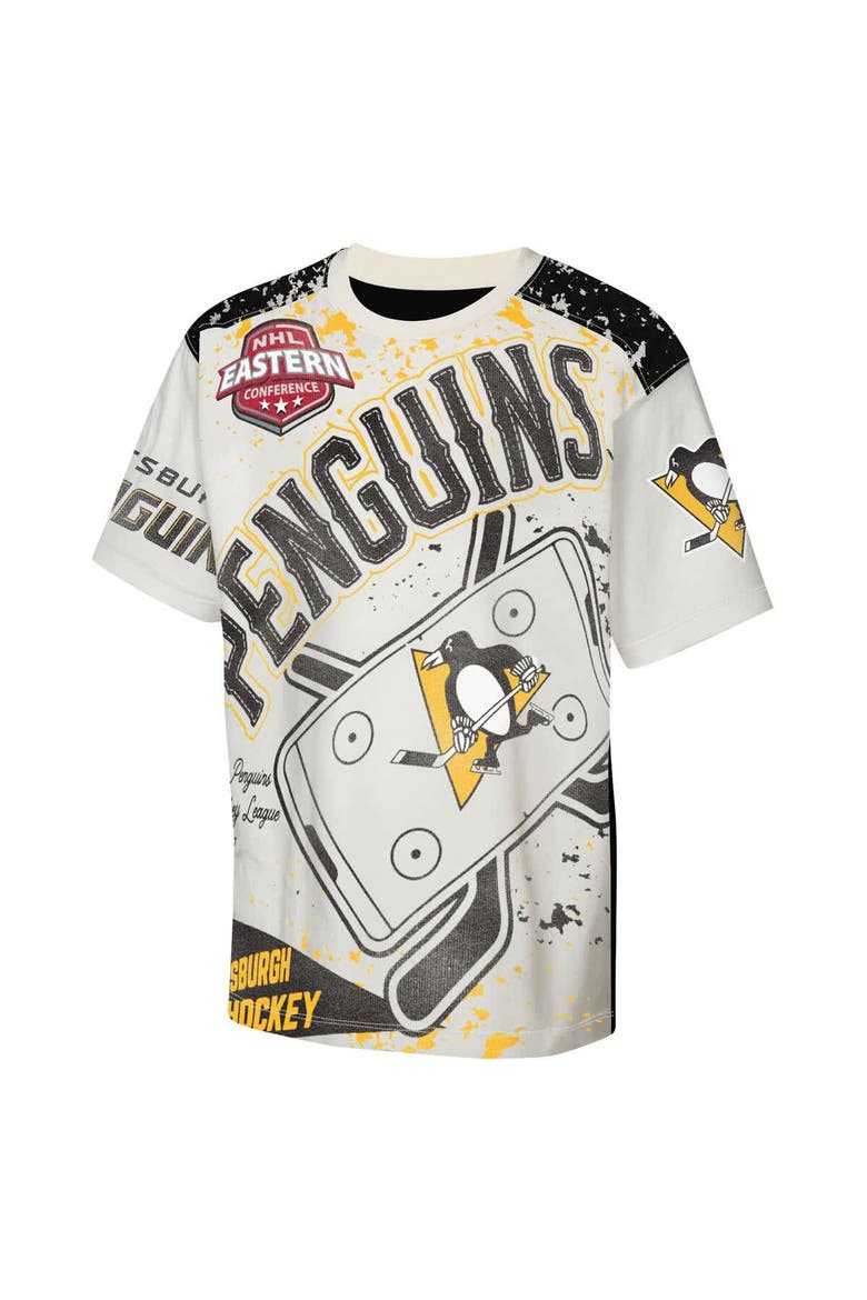 Youth Outerstuff  Cream Pittsburgh Penguins Top Player T-Shirt, Alternate, color, Cream
