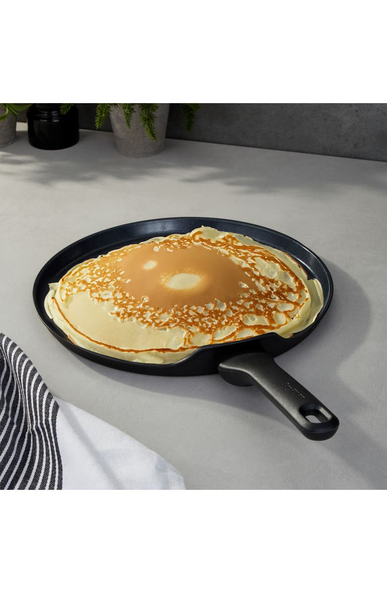 BergHOFF Dina Helix 11" Pancake Pan, Alternate, color, Black