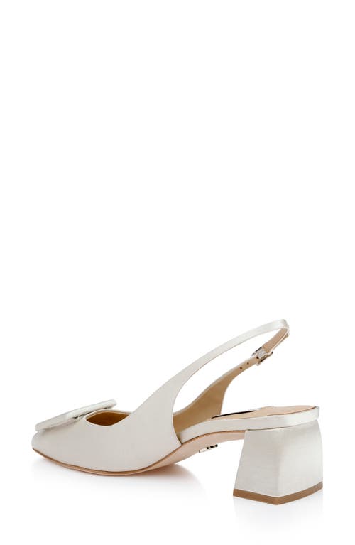 Badgley Mischka Collection Gracen Slingback Pump In White