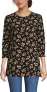 Lands' End 3/4 Sleeve Cotton Supima Tunic