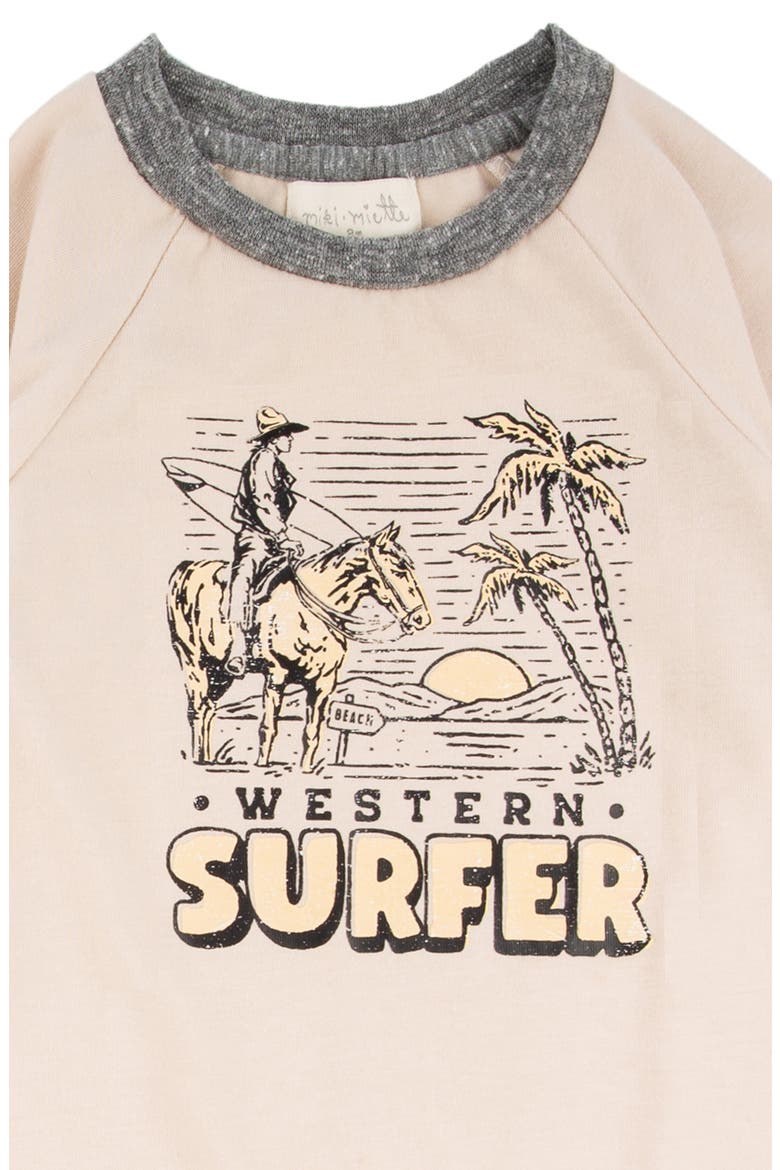 Henry Cowboy Cotton Graphic Romper, Alternate, color, POINT BREAK