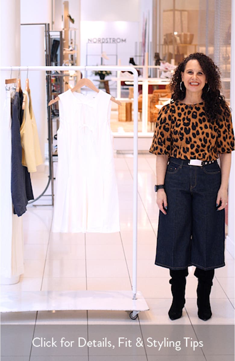 Tristan Tie Front Sleeveless Flare Dress, sales video thumbnail