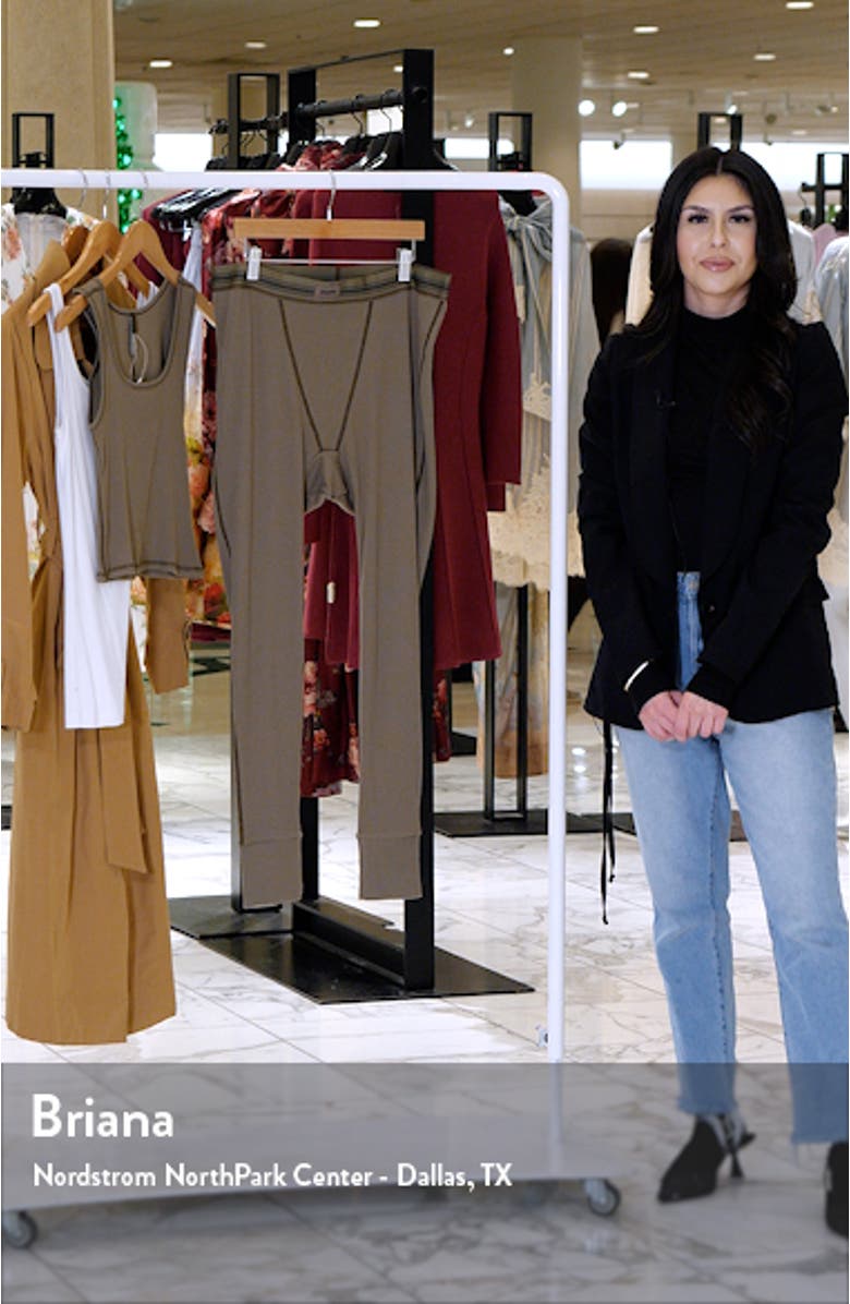 Stretch Cotton Rib Leggings, sales video thumbnail