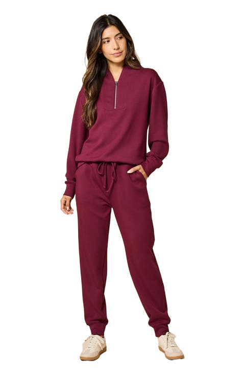 Athleisure DreamTech 1/4 Zip Jogger Set