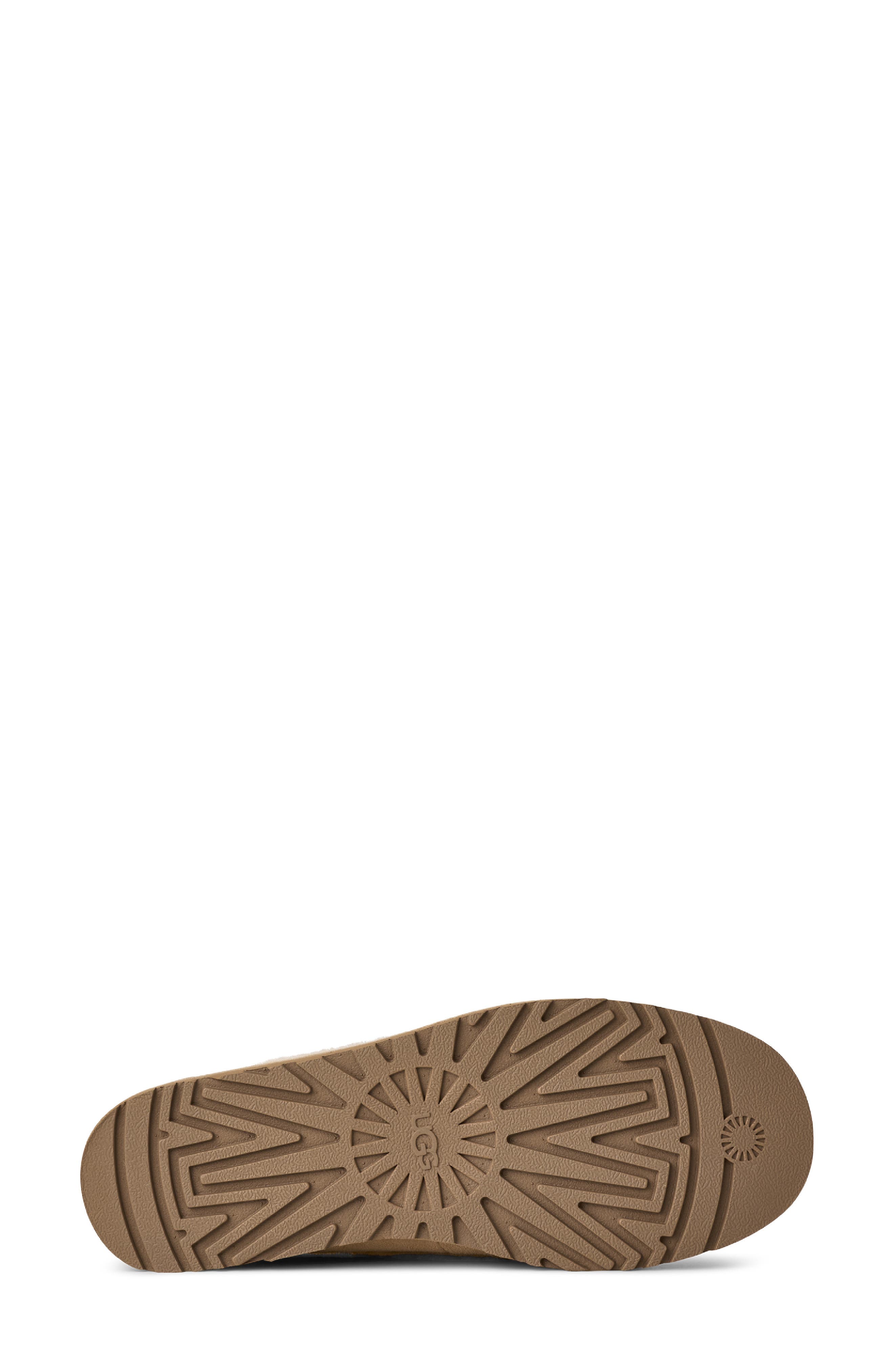 UGG<sup>®</sup> Zora Genuine Shearling Trim Ballet Flat, Alternate, color, Sand