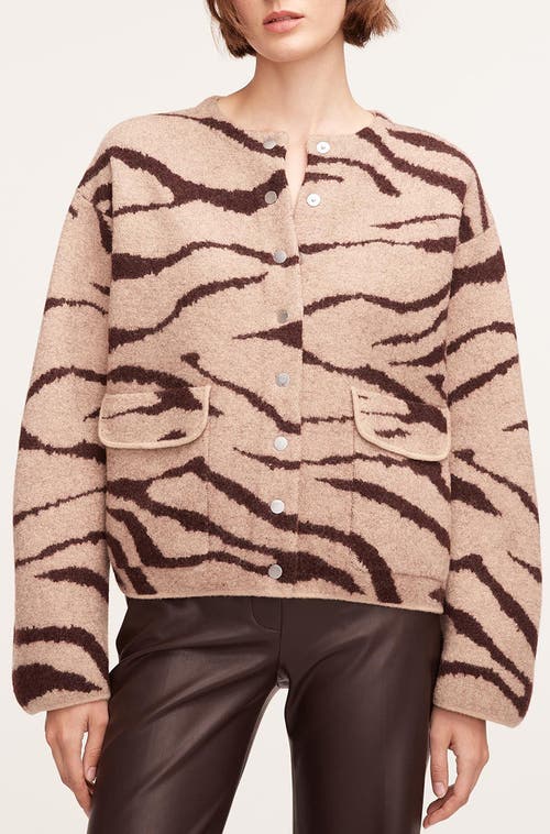 REBECCA TAYLOR REBECCA TAYLOR ZEBRA JACQUARD CROPPED JACKET 