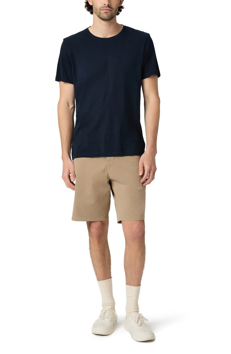 PAIGE Phillips Stretch Cotton Shorts, Alternate, color, Farro