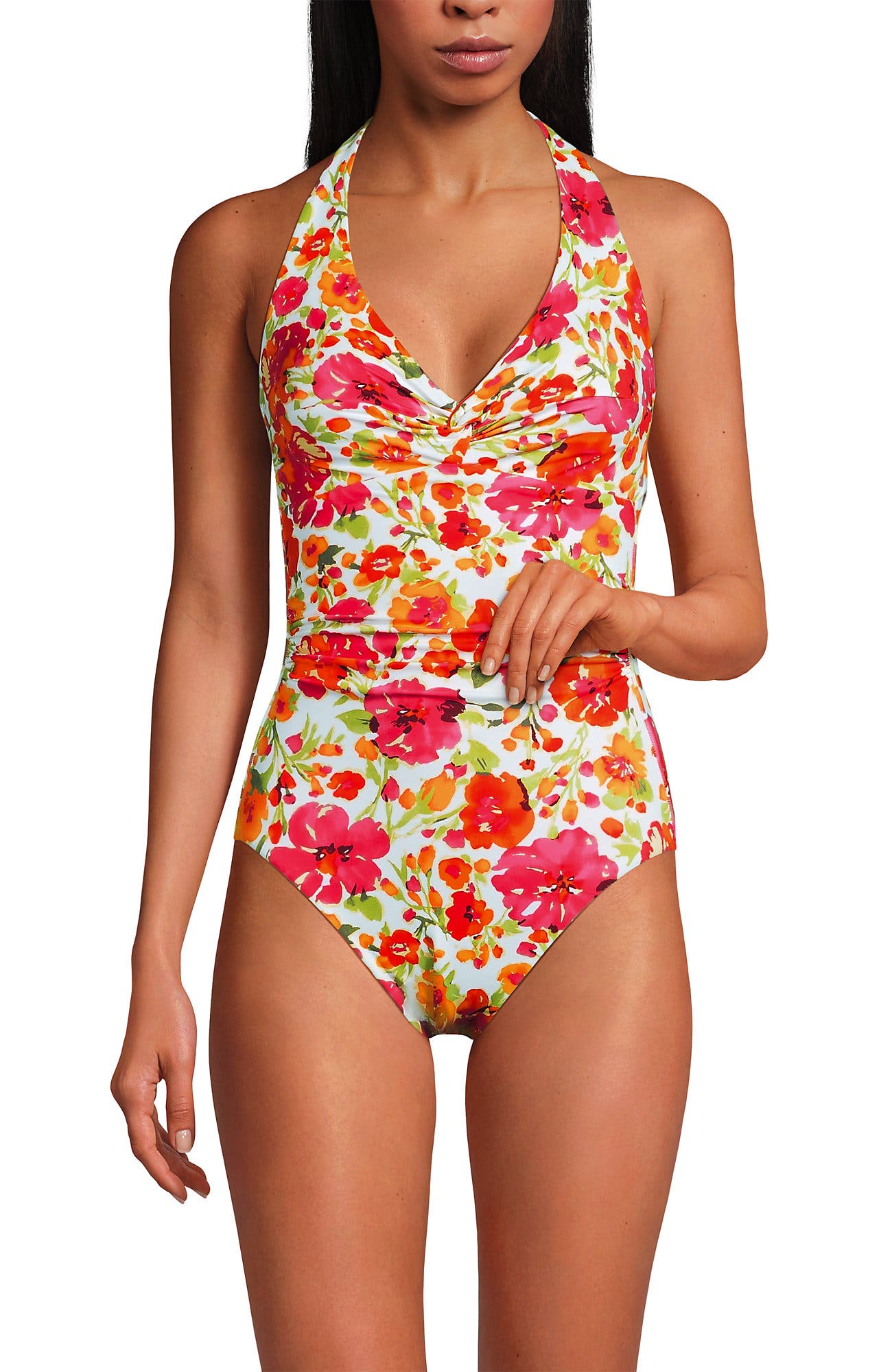 Multi Painted Blooms/White