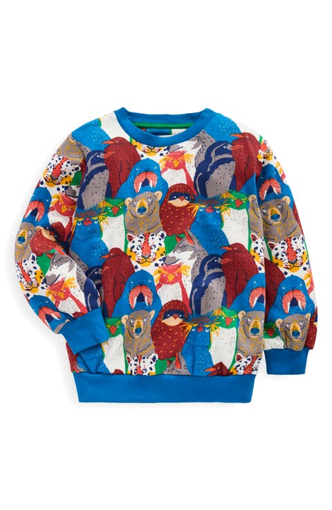 Kids' Floral Print Cotton Sweatshirt (Toddler & Little Kid)