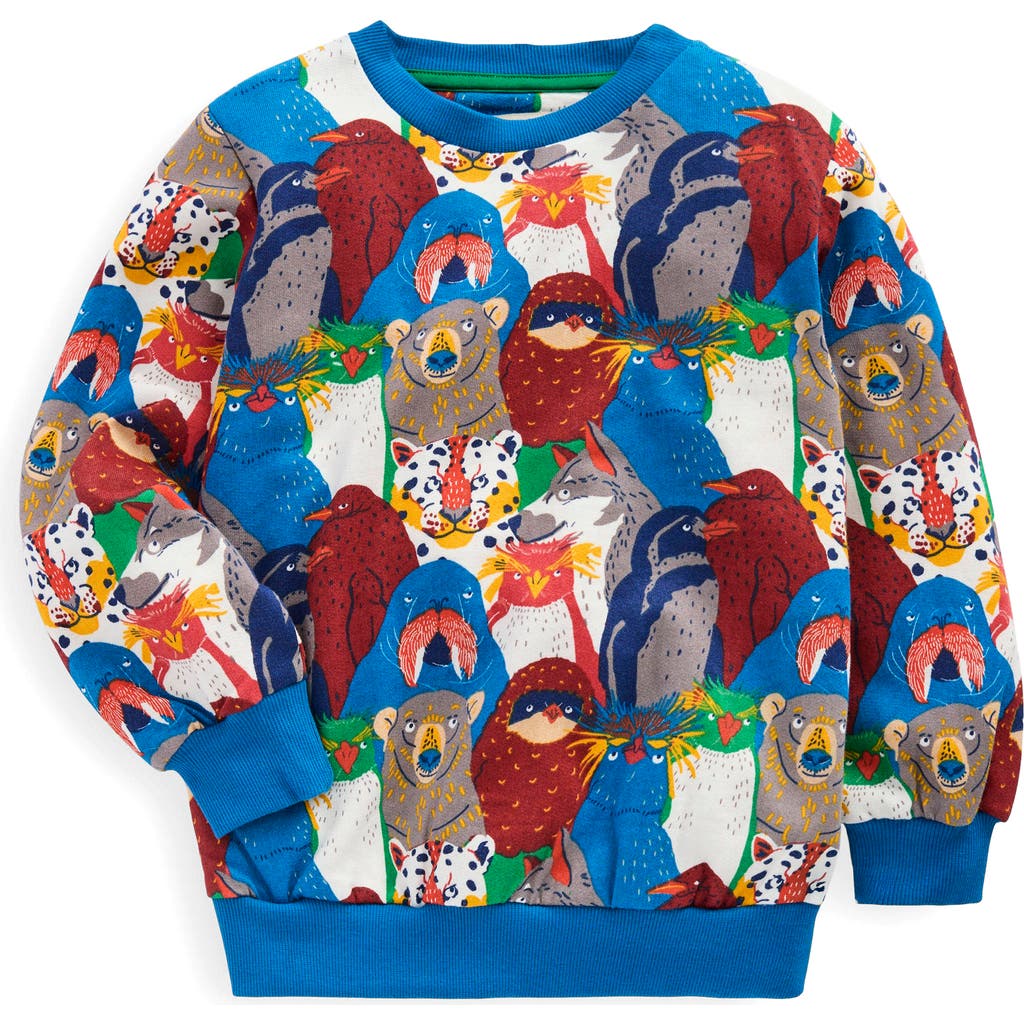 Boden Everyday Printed Sweatshirt Multi Arctic Audience In Blue