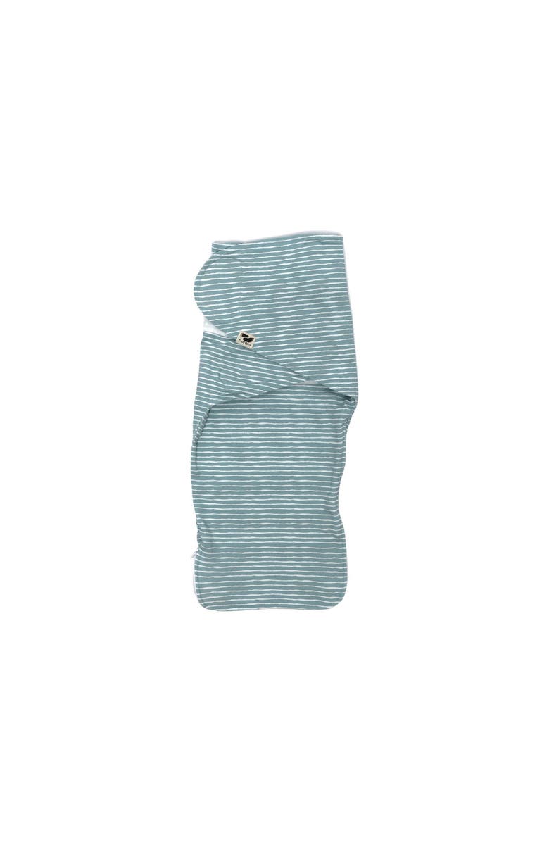 Norani Organic Snugababe Swaddle Sleep Pod with Arm Inserts, Main, color, Green Stripes