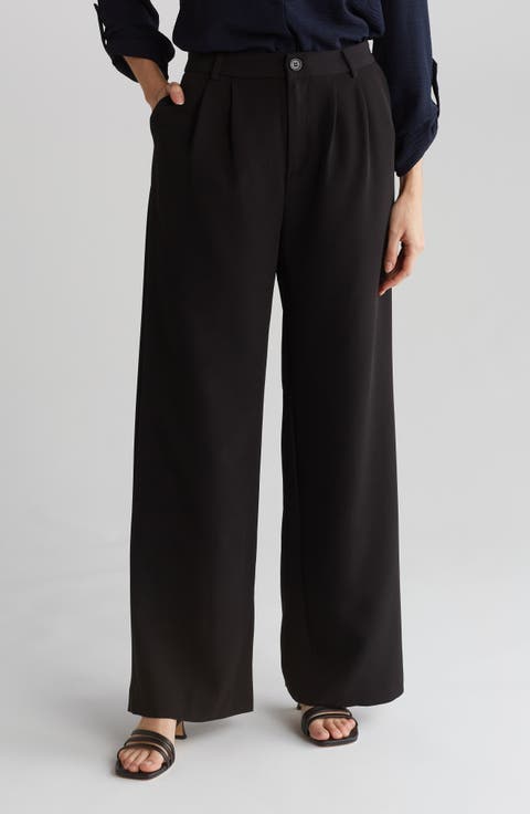Belle Crepe Wide Leg Pants