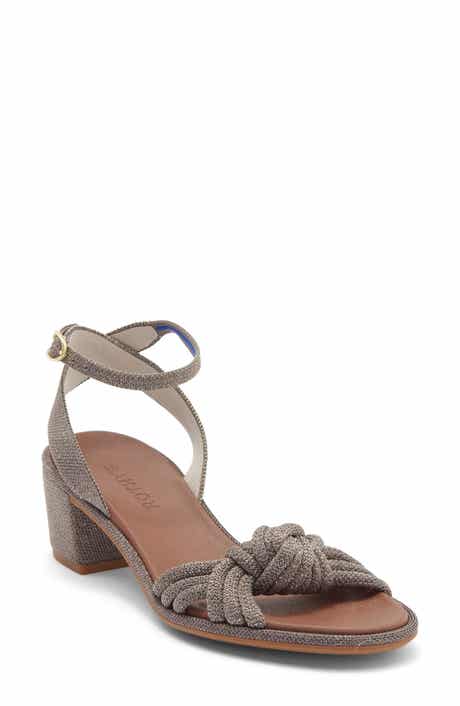 Rothy's Metallic Knot Ankle Strap Sandal