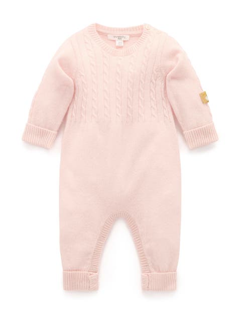 Baby Girl Cashmere Coverall