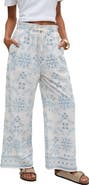 Raffya Cherice Wide leg All Over Embroidered Trouser
