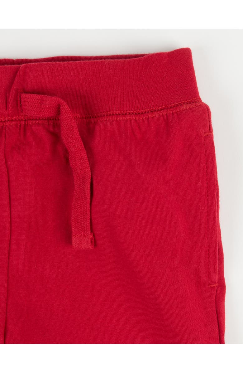 Leveret Kids 100% Cotton Lightweight Jogger Pants, Alternate, color, Red