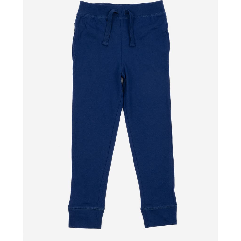 Leveret Kids 100% Cotton Lightweight Jogger Pants In Blue