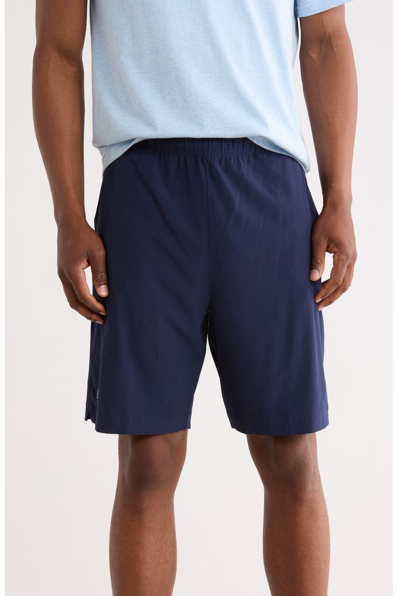 Cotton Pull-On Shorts, Main, color, NAVY BLUE/ WHITE