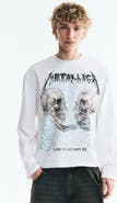 H&M Relaxed-fit Long-sleeved Printed Cotton T-shirt