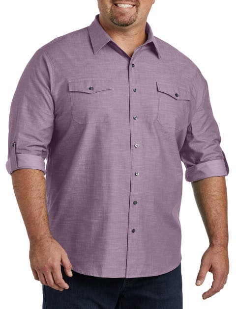 Big & Tall Slub Officer Sport Shirt