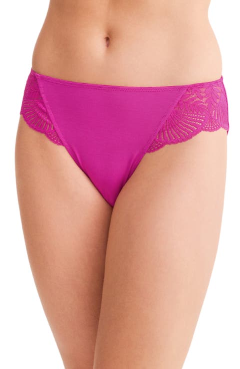 Belle Epoque Lace Trim Microfiber Briefs