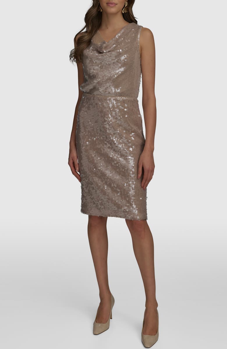 Donna Karan New York Sequin Pencil Skirt, Alternate, color, 
