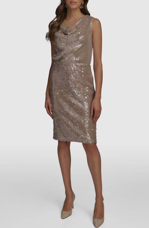 Donna Karan New York Sequin Pencil Skirt In Hazel