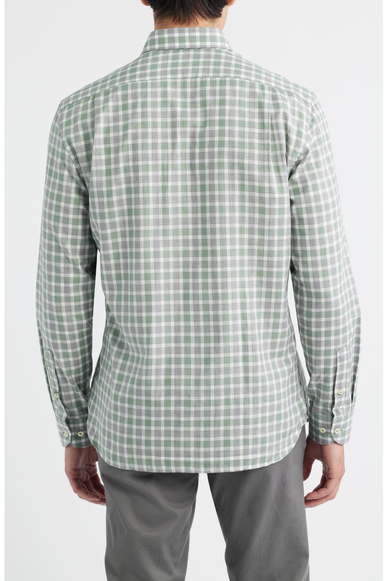 Peirce Check Cotton Button-Up Shirt, Alternate, color, TRAILS