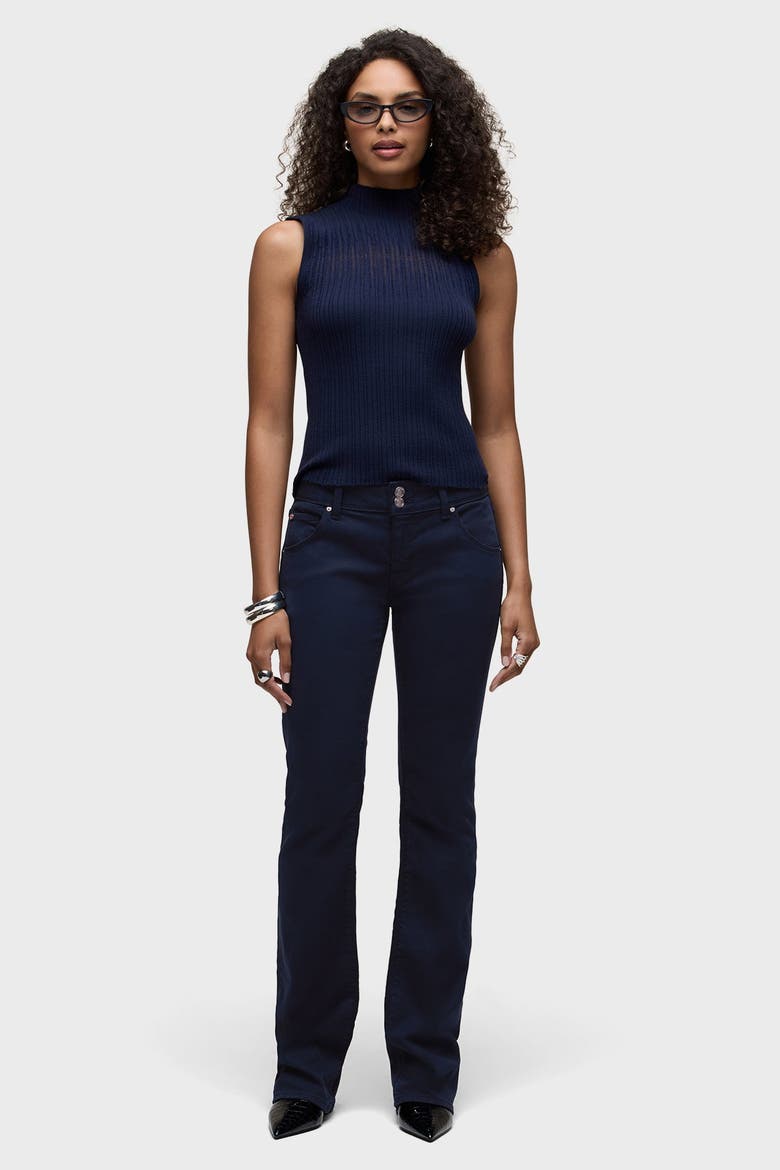 Beth Flap Pocket Baby Bootcut, Main, color, NAVY BLAZER