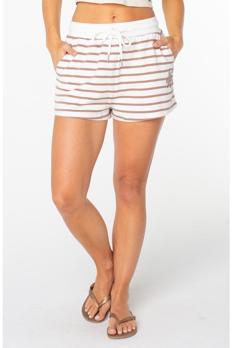 Surfing by Moonlight Striped Shorts, Main, color, COCONT MLK