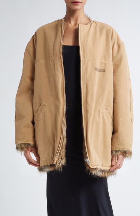 アウターその他 MAISON MARGIELA Women Outer M35271 S51AH0205 102 Beige MM6 Maison Margiela Women's Jackets on PRM US