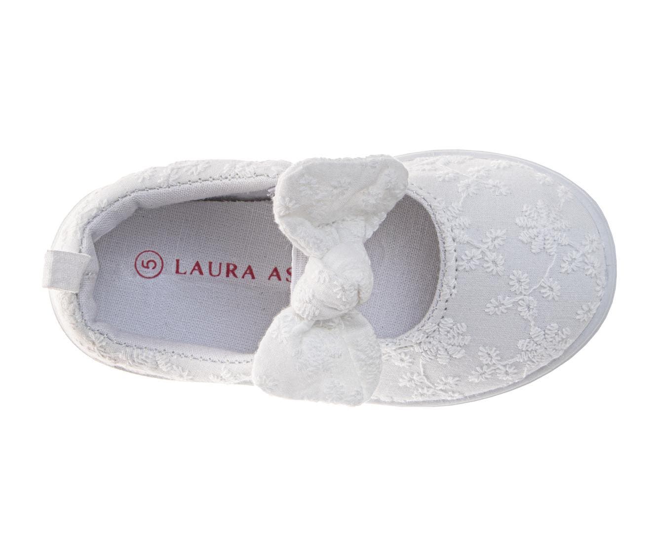 Laura Ashley Girls' MJ Style Sneakers., Alternate, color, White