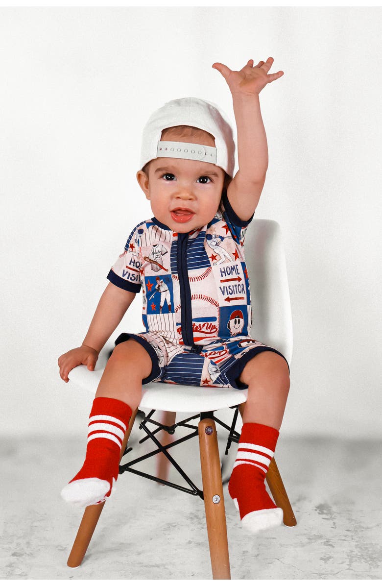 Fletch Field of Dreams Shorties, Alternate, color, Blue/ Cream