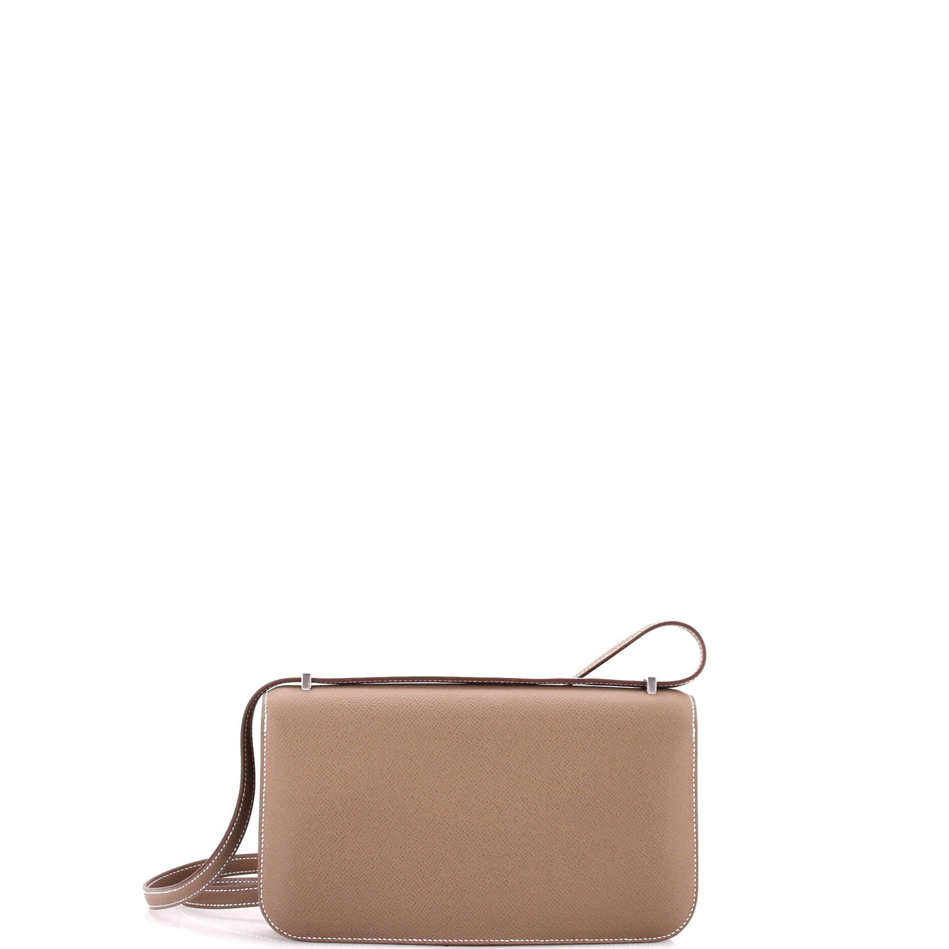 Pre-Owned Hermes Constance Elan NM Bag Epsom 25, Alternate, color, Etoupe