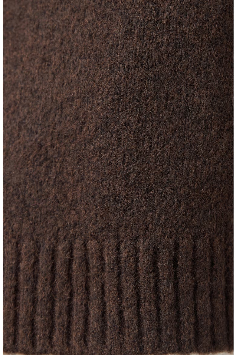 Crewneck Sweater, Alternate, color, BROWN